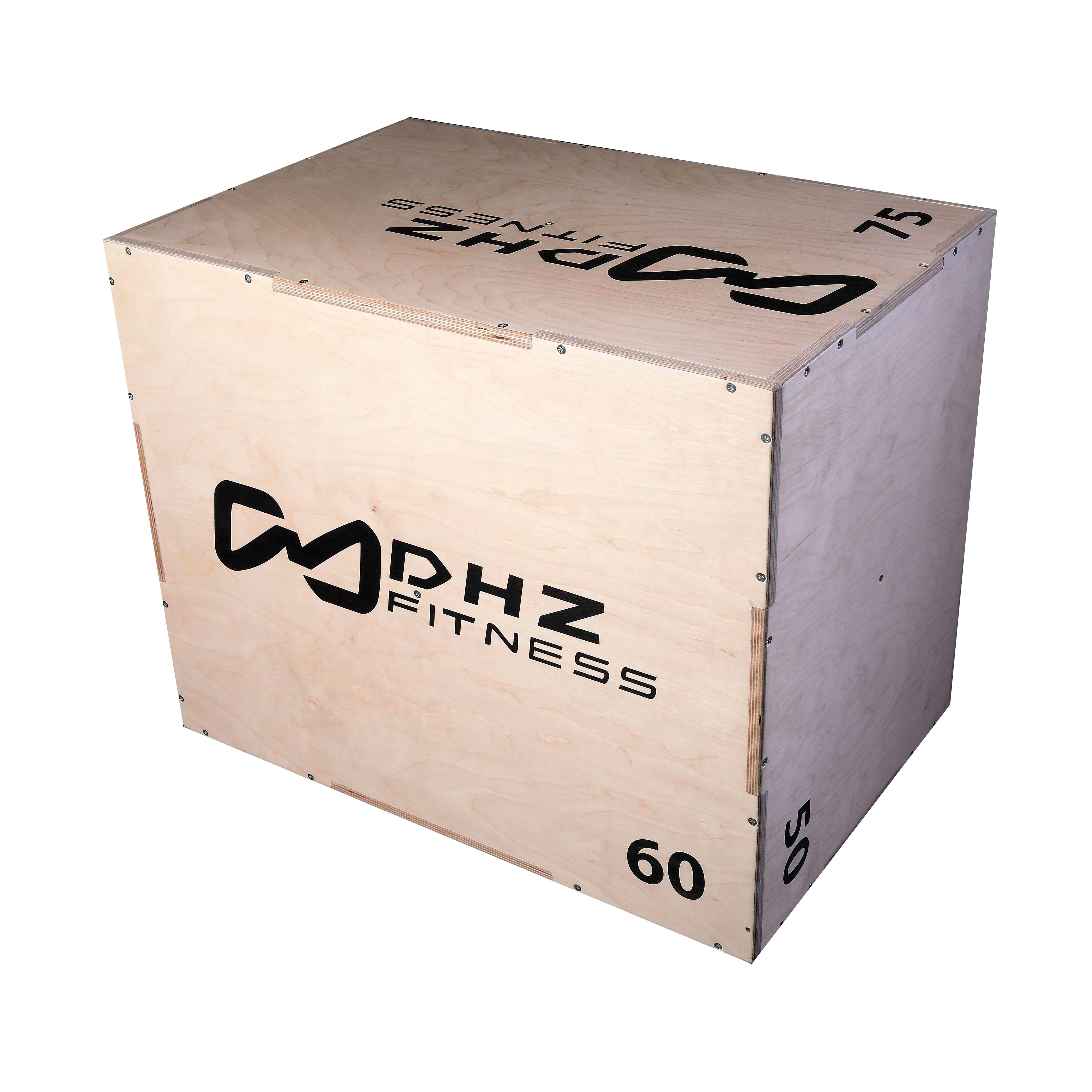 Универсальный PLYO BOX разборный с разметкой шкалы наклона, фанера, DHZ, 3 в 1, 50-60-75см - в интернет магазине Acrobat24.ru 