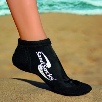 Носки для пляжного волейбола VINCERE SHORT ANKLE SPRITE BLACK SAND SOCKS - купить в интернет магазине Acrobat24.ru 