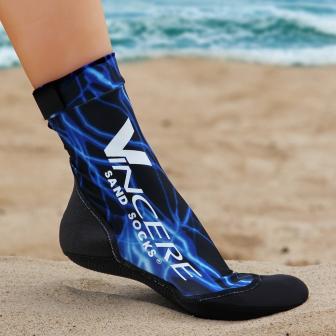 Носки для пляжного волейбола VINCERE BLUE LIGHTNING SAND SOCKS - купить в интернет магазине Acrobat24.ru 