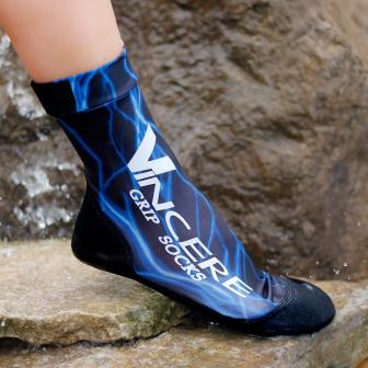 Носки для пляжного волейбола VINCERE GRIP BLUE LIGHTNING SOCKS - купить в интернет магазине Acrobat24.ru 
