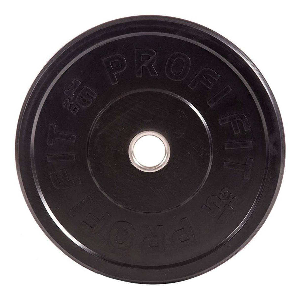 Диск для штанги каучуковый, черный D51 мм PROFI-FIT 15 кг - в интернет магазине Acrobat24.ru 