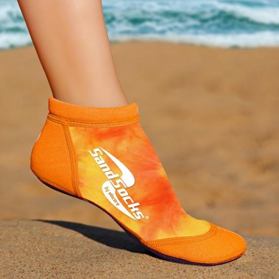 Носки для пляжного волейбола VINCERE SHORT ANKLE SPRITE ORANGE SUNSET SAND SOCKS - купить в интернет магазине Acrobat24.ru 