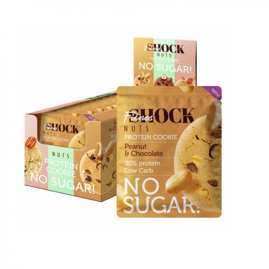 Печенье FitnesShock Nuts 40 гр. (Арахис - шоколад) - в интернет магазине Acrobat24.ru 