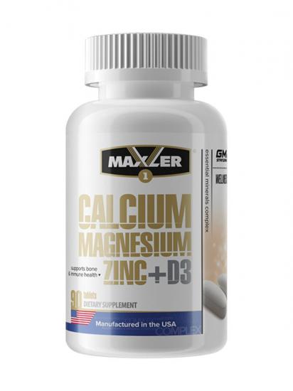 Maxler Calcium Zinc Magnesium + D3 90 tabs - в интернет магазине Acrobat24.ru 