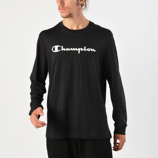 Футболка Champion Long Sleeve Crewneck T-Shirt 212082 NBK - купить в интернет магазине Acrobat24.ru 